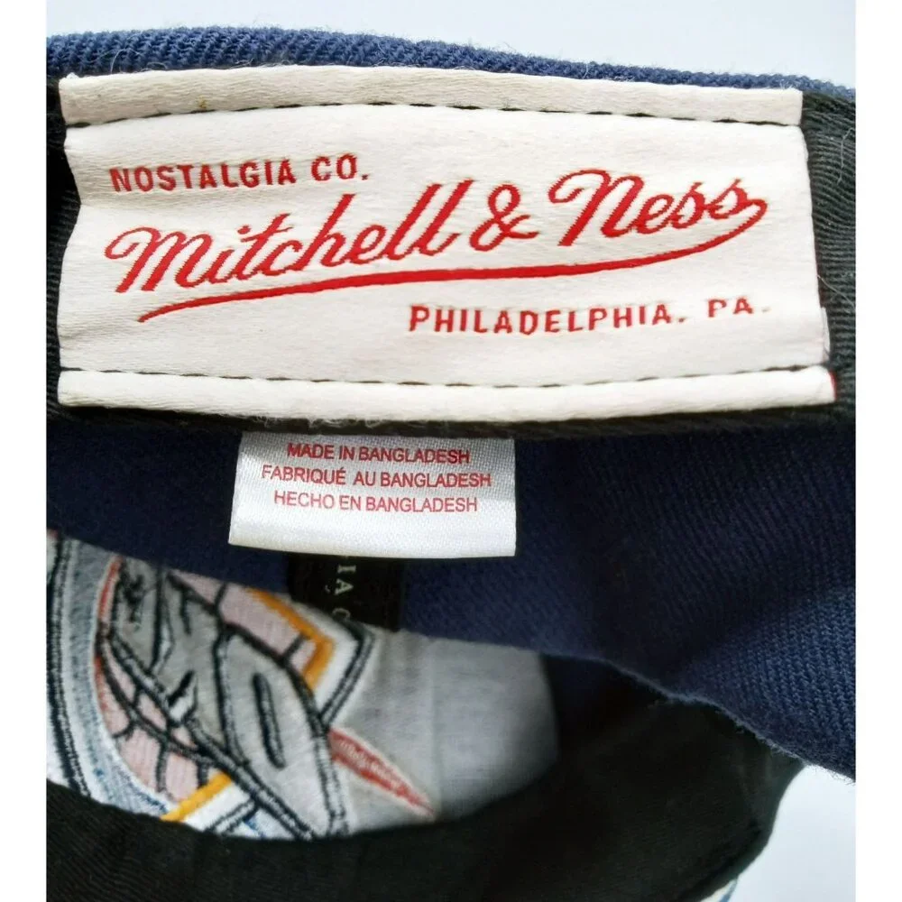 Hat OKC Thunder Snapback Cap Mitchell & Ness Basketball Flat Brim 2014 - Picture 12 of 16